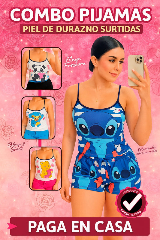 Combo x2 ¡La pijama más cómoda que vas a probar!🔥🍓